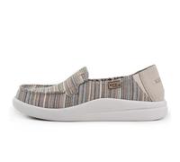 Kickback Rizzo Damen Slip-On Loafer - Leichte Casual-Schuhe aus Canvas - Wandelbares Kick-Down-Fersen-Design für einen entspannten Alltagsschuh im Sommer - Helle Streifen, EU 41