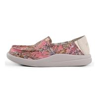 Kickback Rizzo Damen Slip-On Loafer - Leichte Casual-Schuhe aus Canvas - Wandelbares Kick-Down-Fersen-Design für einen entspannten Alltagsschuh im Sommer - Rosa Mehrfarbig, EU 37