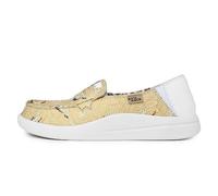 Kickback Rizzo Damen Slip-On Loafer - Leichte Casual-Schuhe aus Leinen - Wandelbares Kick-Down-Fersen-Design für einen entspannten Alltagsschuh im Sommer - Beige Linen, EU 38