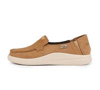 Kickback Rizzo Loafer - Slipper für Damen mit Mokassin-Zehenpartie - Leichte Wildleder-Schlupfschuhe - Entspannter Look, ganztägiger Komfort - Tan Wildleder - EU37
