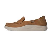 Kickback Rizzo Loafer - Slipper für Damen mit Mokassin-Zehenpartie - Leichte Wildleder-Schlupfschuhe - Entspannter Look, ganztägiger Komfort - Tan Wildleder - EU36