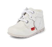 Kickers 115884 Unisex Baby Stiefelette, White, 33/34 EU