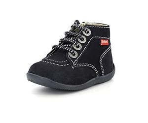 Kickers Bonzip, Unisex Baby Stiefel, Blau (Marine Perm 10), 24 EU