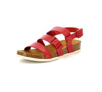 KICKERS Damen Kick-Alana Flache Sandale, rot, 36 EU