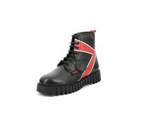 Kickers Damen Kick Fabulous Springerstiefel, Schwarz/Rot, 38 EU