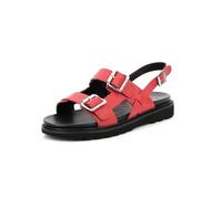 Kickers Damen Neosummer Flache Sandale, Rot, 39 EU