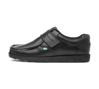 Kickers Herren Fragma Single Strap Moc Toe Leather Shoes | Extra Comfortable | Added Durability | Premium Quality Lederschuhe, Schwarz, 43 EU