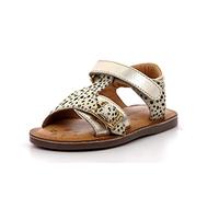 KICKERS Jungen Mädchen Diazz Sandale, Gold Pony, 28 EU