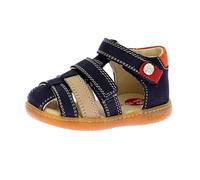 KICKERS Jungen Unisex Kinder Kick Pod Sandale, Marine BEIGE ORANGE, 19 EU