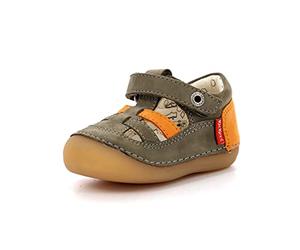 Kickers Jungen Unisex Kinder Sushy Mary Jane Schuh, Kaki Orange, 19 EU