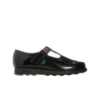 Kickers Junior Fragma T-Bar Patent Schuhe für Mädchen in Schwarz EU 19 / UK 3