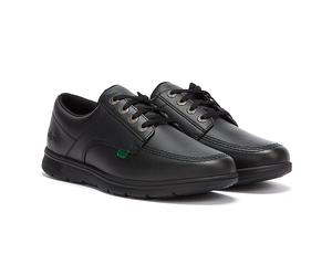 Kickers Kelland Lace Lo Schwarz Leder Schuhe EU 42 / UK 8