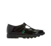 Kickers Kinder Fragma T-Bar Patent Schuhe für Mädchen in Schwarz EU 30 / UK 12