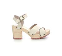 KICKERS Damen Kick Wise Sandale mit Absatz, gebrochenes Weiß, 40 EU