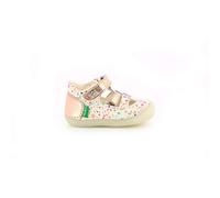 Kickers Sushy, Unisex-Kinder-Sandale, Weiß/Weiß/Blossom, 26 EU
