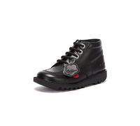 Kickers Unisex-Kinder Kick Hi Zip Schulschuhe, Schwarz (Schwarz)