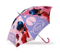 Kid Licensing Regenschirm automatik, 45 cm, Miraculous Ladybug, Kinder-Regenschirm mit automatischer Öffnung. Druchmesser ca. 45cm, KL84330