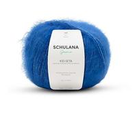 Kid Seta Mohair Wolle zum Stricken und Häkeln I 70% Super Kid Mohair & 30% Seide I 25 g/ca. 210m Fernblau (Blau, Petrol) I Kid-Seta Garn für Schals, Spitzenschals, leichte Cardigans und Mützen