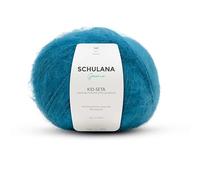 Kid Seta Mohair Wolle zum Stricken und Häkeln I 70% Super Kid Mohair & 30% Seide I 25 g/ca. 210m Hellpetrol (Grün, Hellblau) I Kid-Seta Garn für Schals, Spitzenschals, leichte Cardigans und Mützen