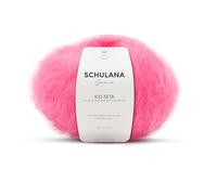 Kid Seta Mohair Wolle zum Stricken und Häkeln I 70% Super Kid Mohair & 30% Seide I 25 g/ca. 210m Kastanie (Flamingo) I Kid-Seta Garn für Schals, Spitzenschals, leichte Cardigans und Mützen