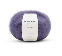 Kid Seta Mohair Wolle zum Stricken und Häkeln I 70% Super Kid Mohair & 30% Seide I 25 g/ca. 210m Lavendel (Lila) I Kid-Seta Garn für Schals, Spitzenschals, leichte Cardigans und Mützen