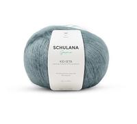 Kid Seta Mohair Wolle zum Stricken und Häkeln I 70% Super Kid Mohair & 30% Seide I 25 g/ca. 210m Mint (Grün) I Kid-Seta Garn für Schals, Spitzenschals, leichte Cardigans und Mützen