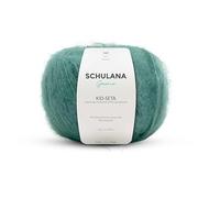 Kid Seta Mohair Wolle zum Stricken und Häkeln I 70% Super Kid Mohair & 30% Seide I 25 g/ca. 210m Salbei (Grün, Oliv) I Kid-Seta Garn für Schals, Spitzenschals, leichte Cardigans und Mützen