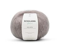 Kid Seta Mohair Wolle zum Stricken und Häkeln I 70% Super Kid Mohair & 30% Seide I 25 g/ca. 210m Schiefer (Grau) I Kid-Seta Garn für Schals, Spitzenschals, leichte Cardigans und Mützen