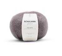 Kid Seta Mohair Wolle zum Stricken und Häkeln I 70% Super Kid Mohair & 30% Seide I 25 g/ca. 210m Taupe (Beige, Grau) I Kid-Seta Garn für Schals, Spitzenschals, leichte Cardigans und Mützen