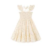 KIDDLETOWN Mädchen Kleider, Baby Mädchen Kleid, Sommer Kinderkleid Prinzessinenkleid Festlicheskleid, Rüschen-Träger Kinder Kleider Baumwolle Blumenmädchenkleide für 5-6 Jahre
