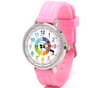 Kiddus Lern Armbanduhr für Kinder, Jungen und Mädchen. Analoge Armbanduhr mit Übungen zum Erlernen der Uhrzeit. Entworfen in Barcelona