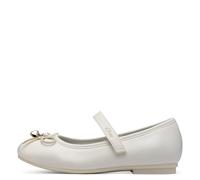 s.Oliver Mädchen Ballerinas mit Schleife Bequem, Weiß (White), 35 EU