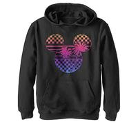 Kids' Disney Classic Roadster Palm Mickey Youth Pullover Hoodie, Black, X-Large