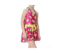 Kids Girls Mu Floral Beach Swimsuit Halter Swim Dress Swimwear Bathing Suit Beachwear_y High Quality