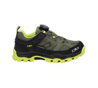 KIDS KIRUNA LOW FITGO TREKKING SHOES WP KAKI-ACIDO 38