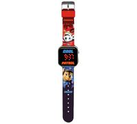 Kids Licensing Digitale Kinderuhr mit Automatikarmband aus Kunststoff PW20003, Paw Patrol, Rot