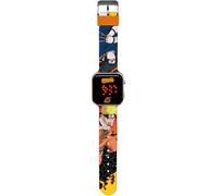 Kids Licensing Digitaluhr für Kinder, Unisex, Automatik, mit Armband aus Kunststoff, NA00002, Naruto Orange, Riemen
