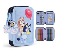 Kids Licensing - Farbiges Etui mit 2 blauen Reißverschlüssen