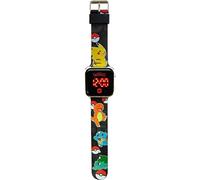 Kids Licensing LED-Digitaluhr für Jungen und Mädchen mit Charakteren, hat Zeit-, Datums- und Armbandfunktionen, bunt, Pokémon, Mehrfarbig