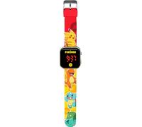 Kids Licensing LED-Digitaluhr für Jungen und Mädchen mit Charakteren, hat Zeit-, Datums- und Armbandfunktionen, Pokemon LED-Uhr, Pokemon LED-Uhr