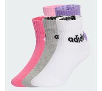 5er Pack adidas Linear Kids Ankle Freizeitsocken Kinder JF8541 - true pink/pink fusion/violet fusion/medium grey heather 28-30
