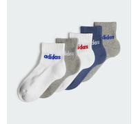 adidas child, Kinder, Kids Linear Ankle Socken, 5 Paar, Weiß, 22-24