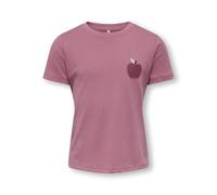 Kids mini girl Mädchen Kmgcandy Life S/S Printed Tee JRS Noos, Heather Rose, 92