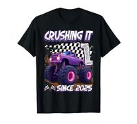 Kids Monster Truck 1 Year Old Boys 1st Birthday Since 2025 T-Shirt
