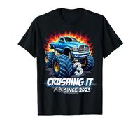 Kids Monster Truck 3 Year Old Boys 3rd Birthday Since 2023 T-Shirt