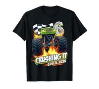 Kids Monster Truck 6 Year Old Boys 6th Birthday Since 2020 T-Shirt