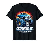 Kids Monster Truck 6 Year Old Boys 6th Birthday Since 2020 T-Shirt