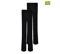 KIDS ONLY 2er-Set: Strumpfhosen in Schwarz - Größe 122/128 | Kinder Socken Strumpfhosen
