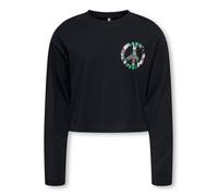 Kids Only - Bekleidung Kogoli Life Peace Loose L/S Top Fr Jrs - Schwarz - Größe 7A - 8A