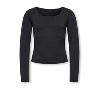 Only Langarmshirt KOGEA L/S 2-WAYS FIT TOP JRS NOOS Mädchen Schwarz Gr. 146/152 Jersey